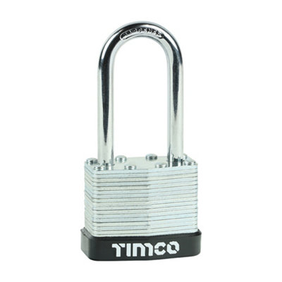 Timco - Laminated Padlock Long Shackle (Size 40mm - 1 Each)