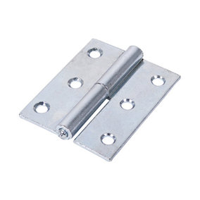 TIMCO Lift Off Hinges (457) Left Hand Steel Silver - 75 x 62 (2pcs)