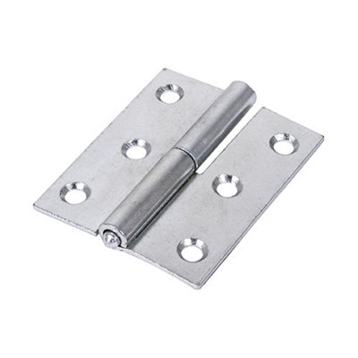 TIMCO Lift Off Hinges (457) Right Hand Steel Silver - 75 x 62
