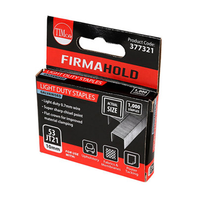 TIMCO Light Duty Chisel Point Galvanised Staples  - 10mm