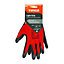 Timco - Light Grip Gloves - Crinkle Latex Coated Polyester (Size Medium - 1 Each)
