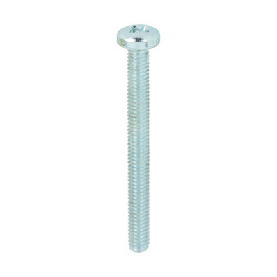 TIMCO Machine Pan Head Silver Screws - M4 x 40
