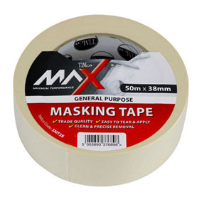 TIMCO Masking Tape Cream - 50m x 38mm
