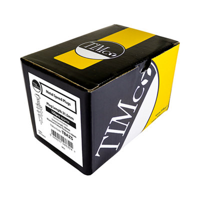 Timco - Metal Speed Plugs & Screws - Zinc (Size 31.5mm - 100 Pieces)