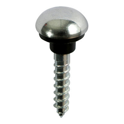 TIMCO Mirror Screws Dome Head Chrome - 8 x 1 1/2