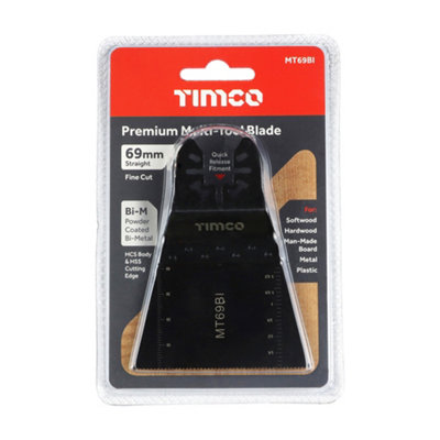 TIMCO Multi-Tool Fine Cut Blade For Wood/Metal Bi-Metal - 69mm