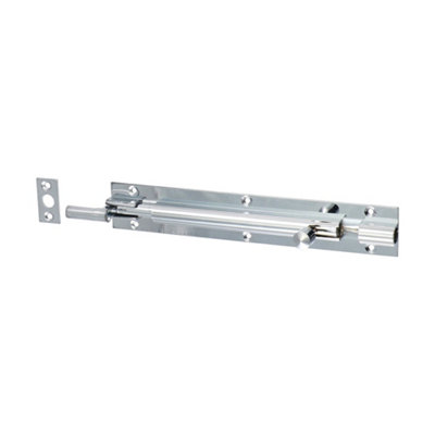 Timco - Necked Barrel Bolt - Polished Chrome (Size 150 x 25mm - 1 Each)