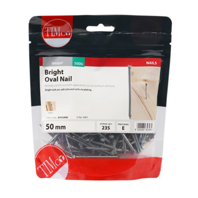 TIMCO Oval Nails Bright - 50mm