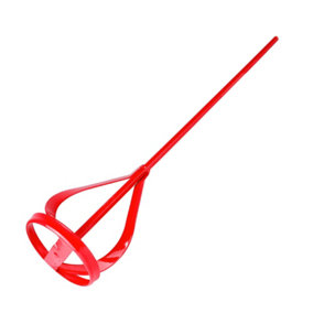 TIMCO Paint Mixer, Paint and Plaster Mixing Paddle for Drill, Red - 600 x 100mm