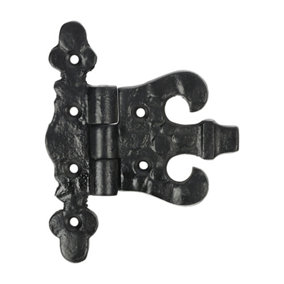 Timco - Pair of Unequal Hinges - Antique Black (Size 85mm - 2 Pieces)