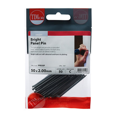 TIMCO Panel Pins Bright - 50 x 2.00