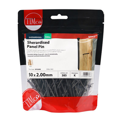 TIMCO Panel Pins Sherardised - 50 x 2.00