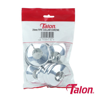 Timco - Pipe Collar - Chrome - PCC2810 (Size 28mm - 10 Pieces)