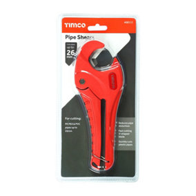 Timco - Pipe Shears (Size 0 - 26mm - 1 Each)
