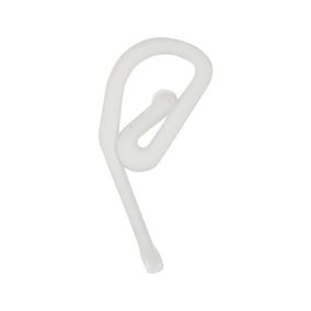 Timco - Plastic Curtain Hooks - White (Size   - 35 Pieces)