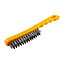 TIMCO Plastic Handle Wire Brush - 4 Rows