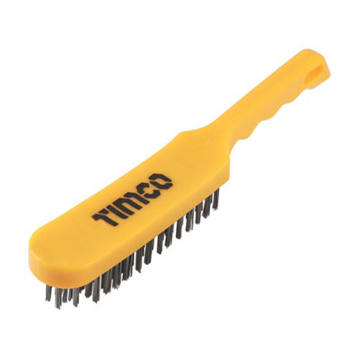 TIMCO Plastic Handle Wire Brush - 6 Rows