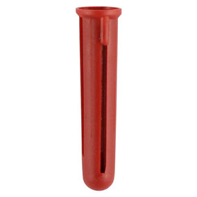 Timco - Plastic Plugs - Red (Size 30mm - 100 Pieces)