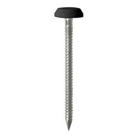 Timco - Polymer Headed Nails - A4 Stainless Steel - Black (Size 65mm - 100 Pieces)