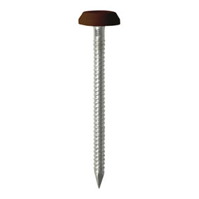 Timco - Polymer Headed Nails - A4 Stainless Steel - Mahogany (Size 50mm - 100 Pieces)