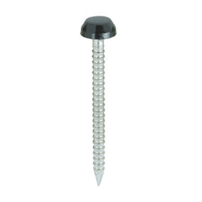 Timco - Polymer Headed Pins - A4 Stainless Steel - Black (Size 30mm - 250 Pieces)