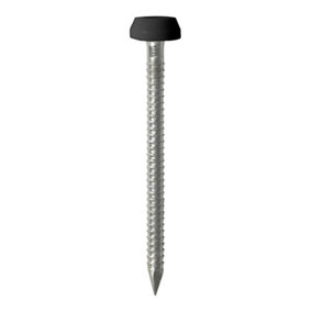 Timco - Polymer Headed Pins - A4 Stainless Steel - Black (Size 40mm - 250 Pieces)