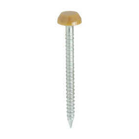 Timco - Polymer Headed Pins - A4 Stainless Steel - Oak (Size 30mm - 250 Pieces)