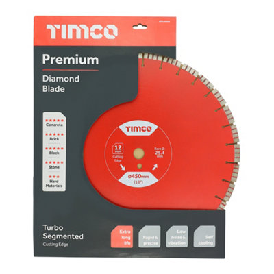 TIMCO Premium Diamond Blade Segmented - 450 x 25.4