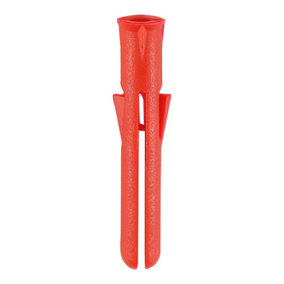 Timco - Premium Plastic Plugs - Red (Size 34mm - 1000 Pieces)