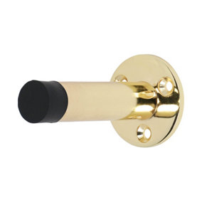 Timco - Projection Door Stop - Polished Brass (Size 70mm - 1 Each)