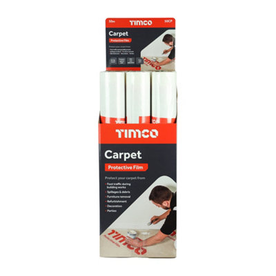 Timco - Protective Film - For Carpet (Size 50m x 0.6m - 1 Each) - 3