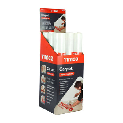 Timco - Protective Film - For Carpet (Size 50m x 0.6m - 1 Each) - 4