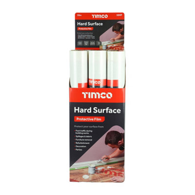 Timco - Protective Film - For Hard Surfaces (Size 50m x 0.6m - 1 Each) - 3