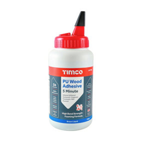 Timco - PU Wood Adhesive 5 Minute - Liquid (Size 750g - 1 Each)