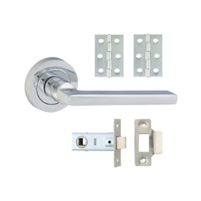 Timco - Radmore Lever On Rose Door Pack - Polished Chrome (Size Mixed - 1 Each)