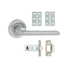 Timco - Radmore Lever On Rose Door Pack - Satin Chrome (Size Mixed - 1 Each)