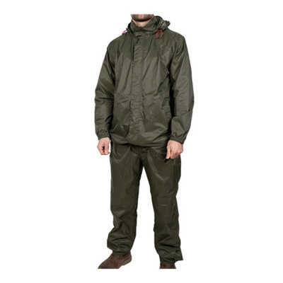 Timco - Rain Jacket & Trousers - Green (Size Large - 1 Each)