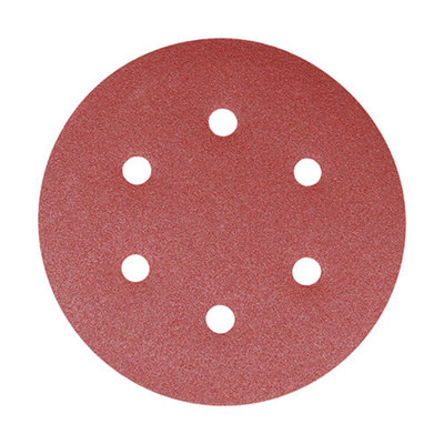 TIMCO Random Orbital Sanding Discs 120 Grit Red - 150mm