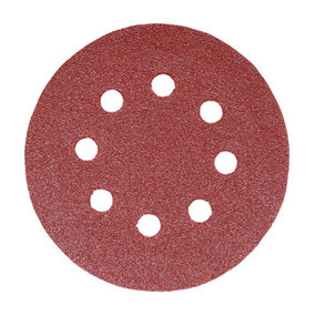 TIMCO Random Orbital Sanding Discs 60 Grit Red - 150mm