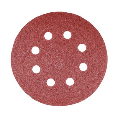 TIMCO Random Orbital Sanding Discs Mixed Red - 125mm (80/120/180) (5pcs)