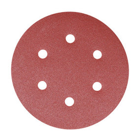 TIMCO Random Orbital Sanding Discs Mixed Red - 150mm (80/120/180) (5pcs)