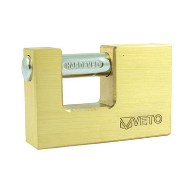 Timco - Rectangular Brass Padlock (Size 75mm - 1 Each)