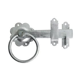 TIMCO Ring Gate Latch Plain Hot Dipped Galvanised - 6"