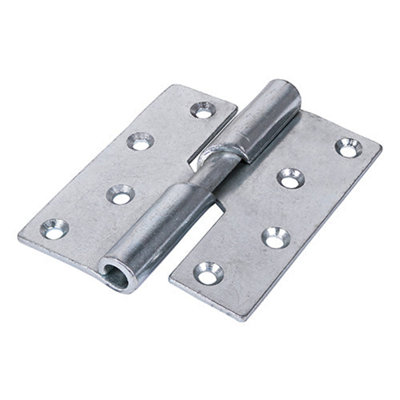 TIMCO Rising Butt Hinges Left Hand Steel Silver - 100 x 86