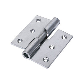 TIMCO Rising Butt Hinges Right Hand Steel Silver - 75 x 72