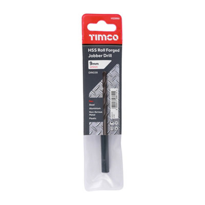Timco - Roll Forged Jobber Drills - HSS (Size 9.0mm - 5 Pieces)