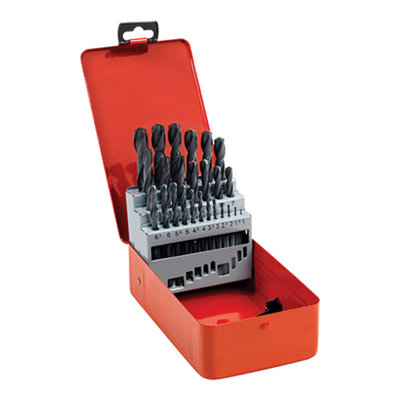 Timco - Roll Forged Jobber Drills Set - HSS (Size 25pcs - 25 Pieces)