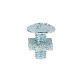 TIMCO Roofing Bolts & Square Nuts Silver - M5 x 12