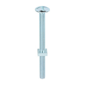 TIMCO Roofing Bolts & Square Nuts Silver - M8 x 100