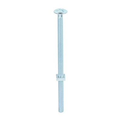TIMCO Roofing Bolts & Square Nuts Silver - M8 x 160